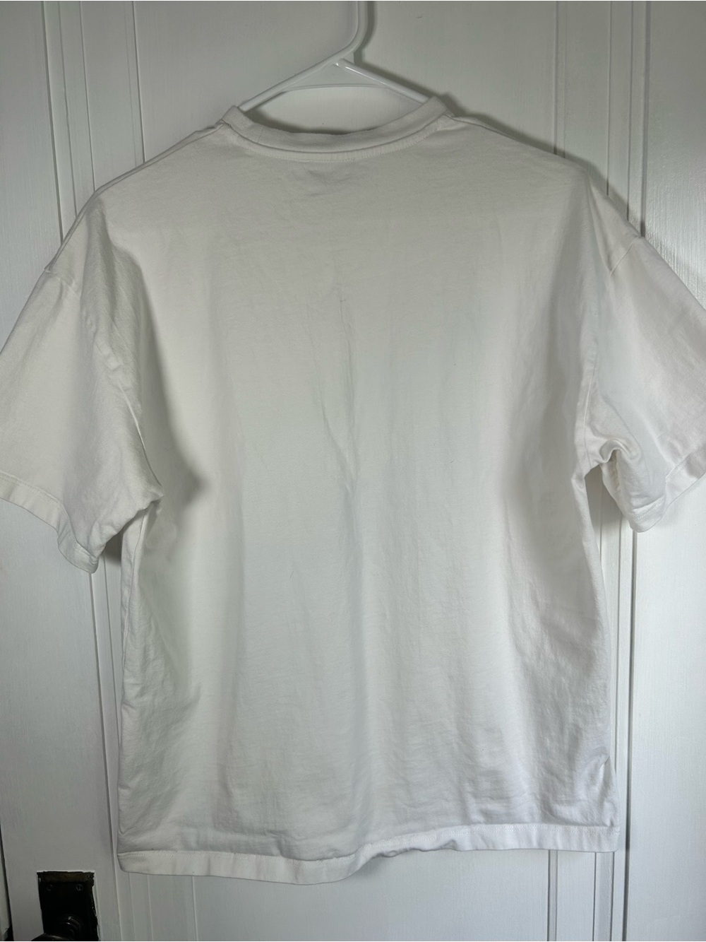 White Fox Boutique Cherry Jam Oversized Graphic Tee White Cotton T-Shirt Womens - Picture 7 of 7